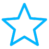 blue star outline