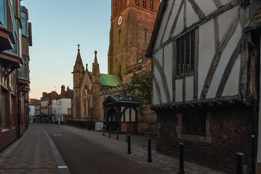 St Martin's cathedral in St Martins square, Leicester, East Midlands UK