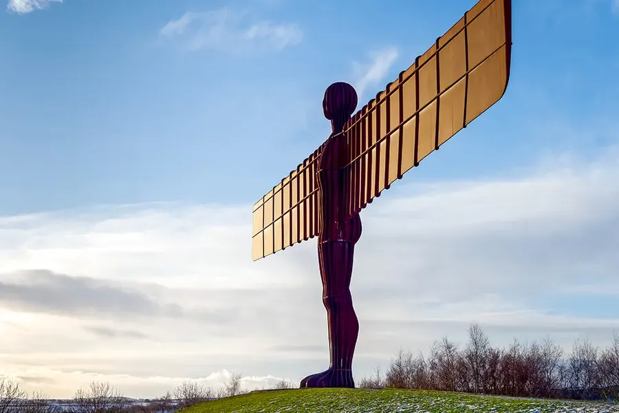 Angel of the North sculpture in Gateshead, North East England