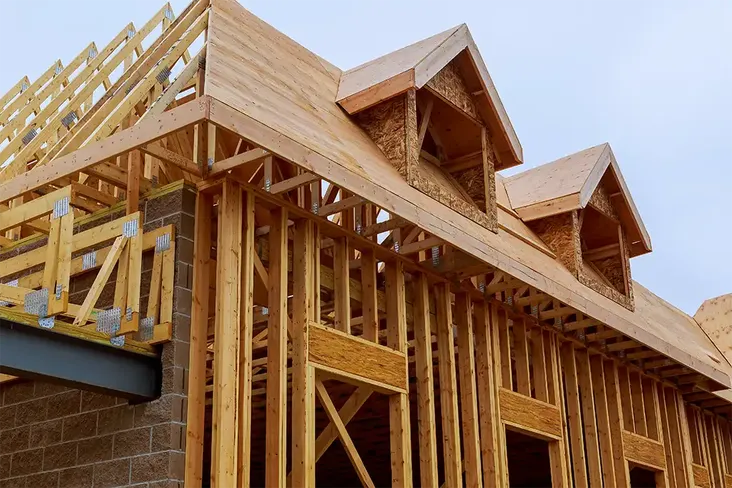 a couples first home being constructed using the Help to Build scheme