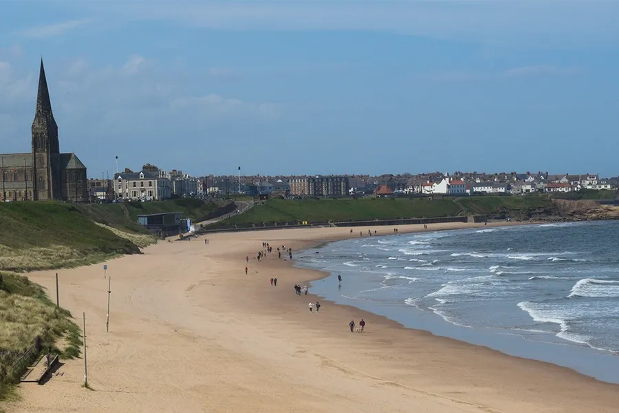 Tynemouth Cullercoats Long Sands Beach, Tyne & Wear, North East England