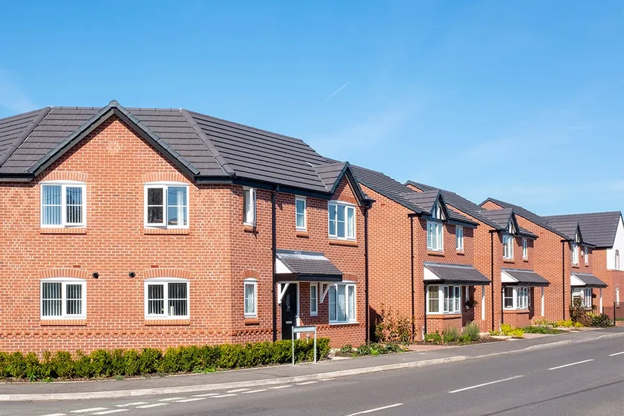 new build houses in Cheshire, North West England, UK