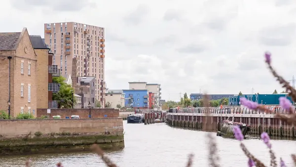 modern residential buildings and apartment in Barking, London