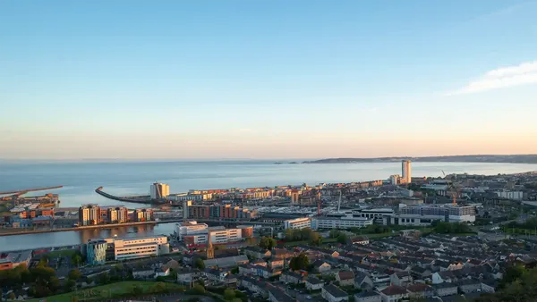 flats and apartments by the sea in Swansea, Wales, UK 2