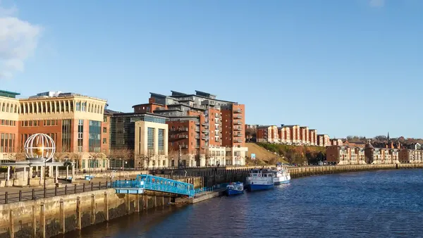 flats and apartments on the quayside, Newcastle, North East UK