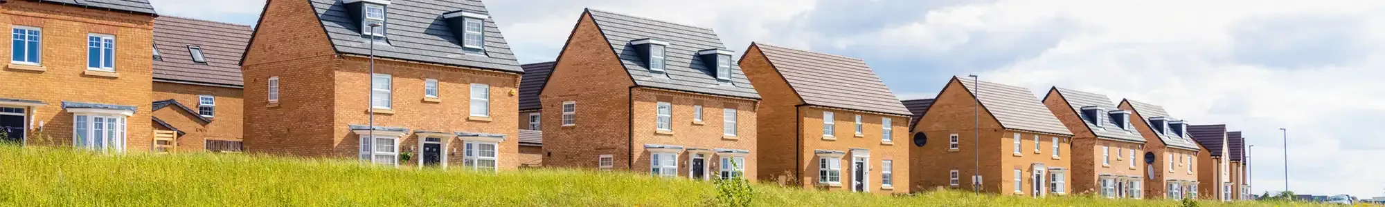 New builds in a new build housing estate