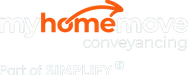 Logo for "myhomemove conveyancing," part of SIMPLIFY.