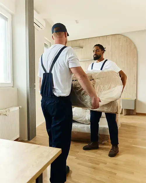 Removals company moving the belongings of a home mover