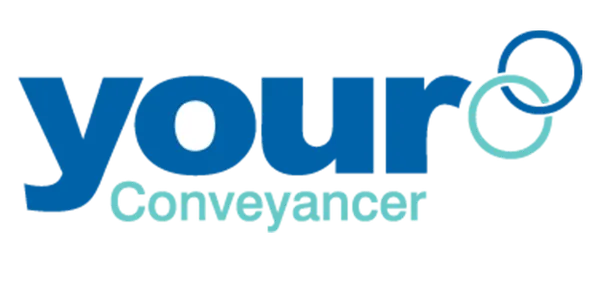 Logo with the text "Your Conveyancer" in blue. Two overlapping circles are above the letter "r" in "Your."