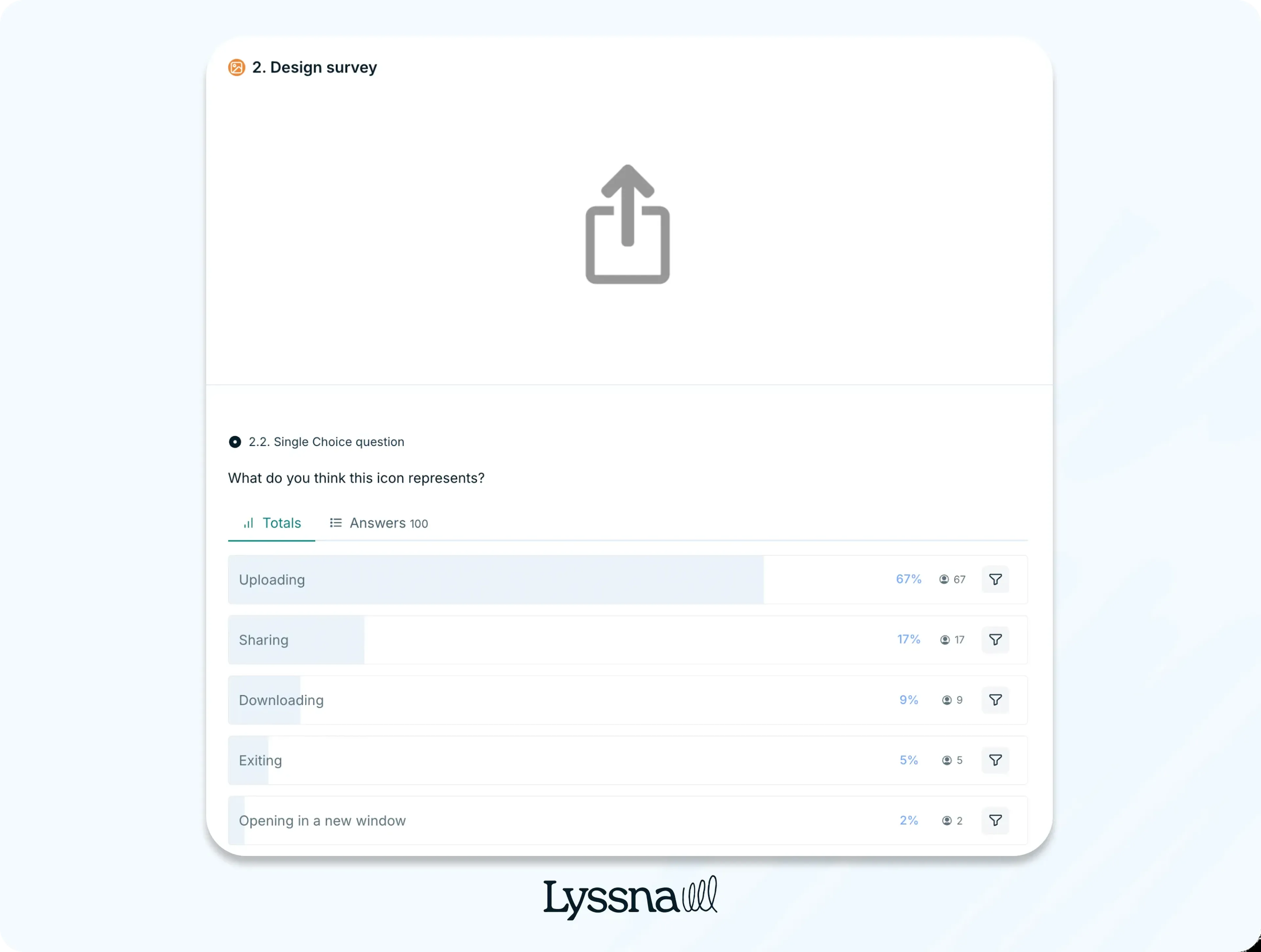 Icon testing guide - Results of Lyssna's design survey