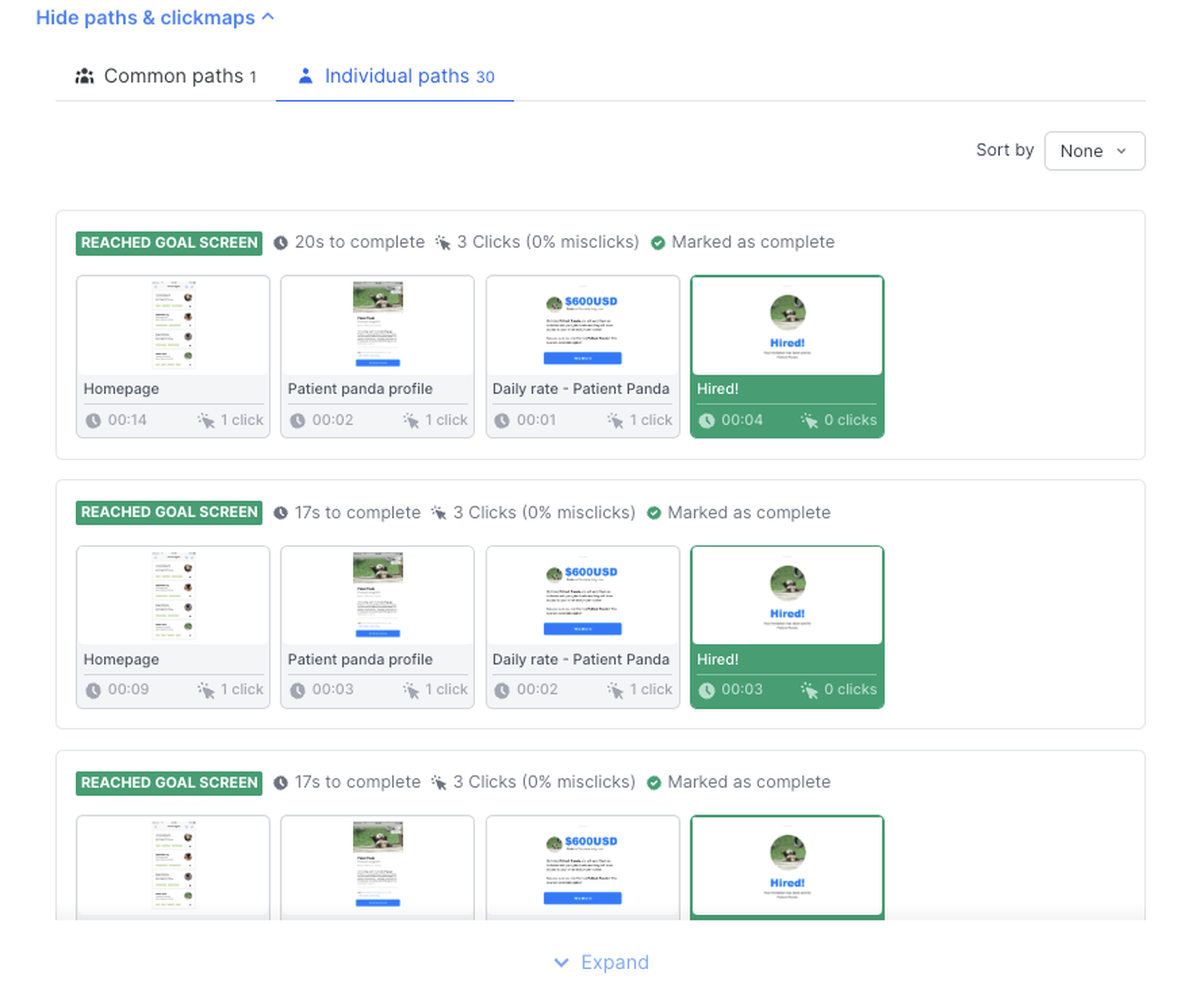 Figma prototype testing