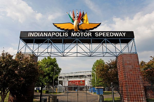 A sign at the Indianapolis Motor Speedway