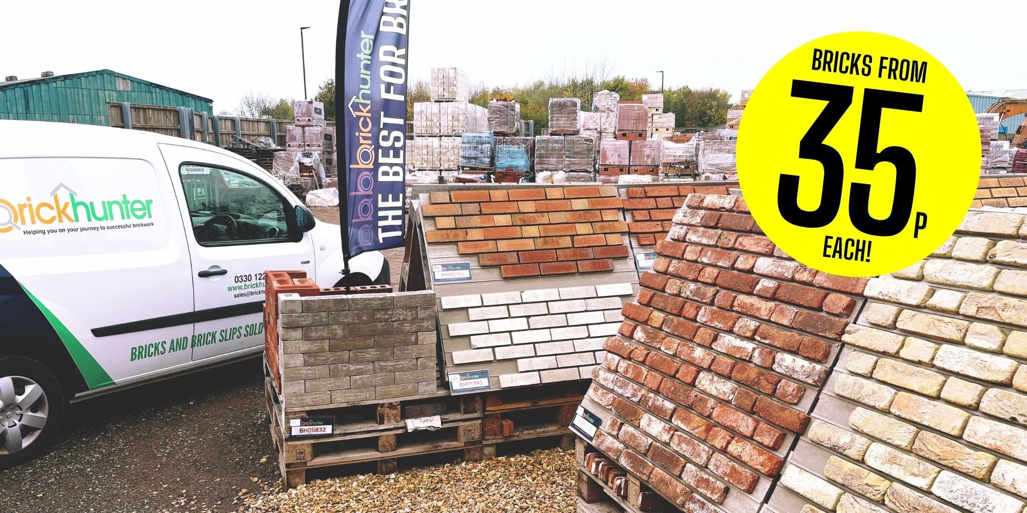 The Brickhunter Holding Yard in Swadlincote, Derbyshire