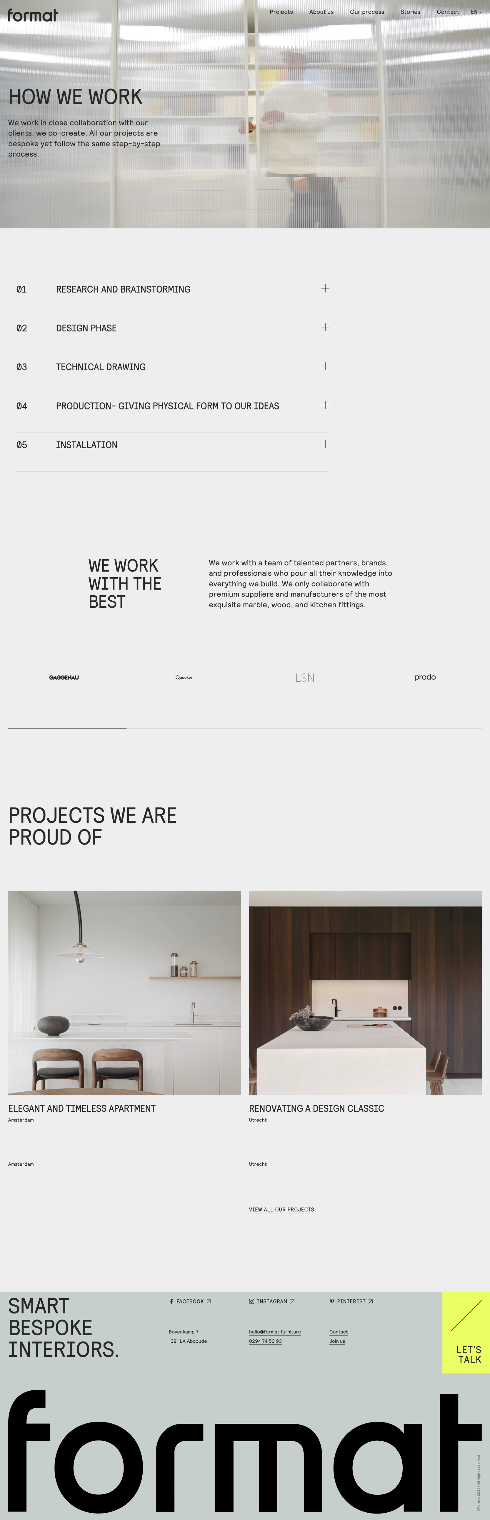 Format - Awesome Marketing Websites