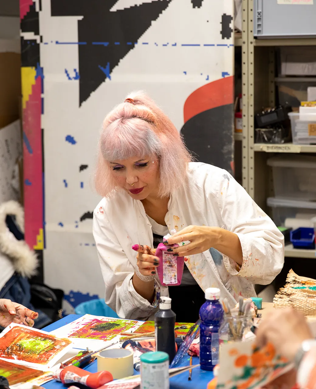 woman painting