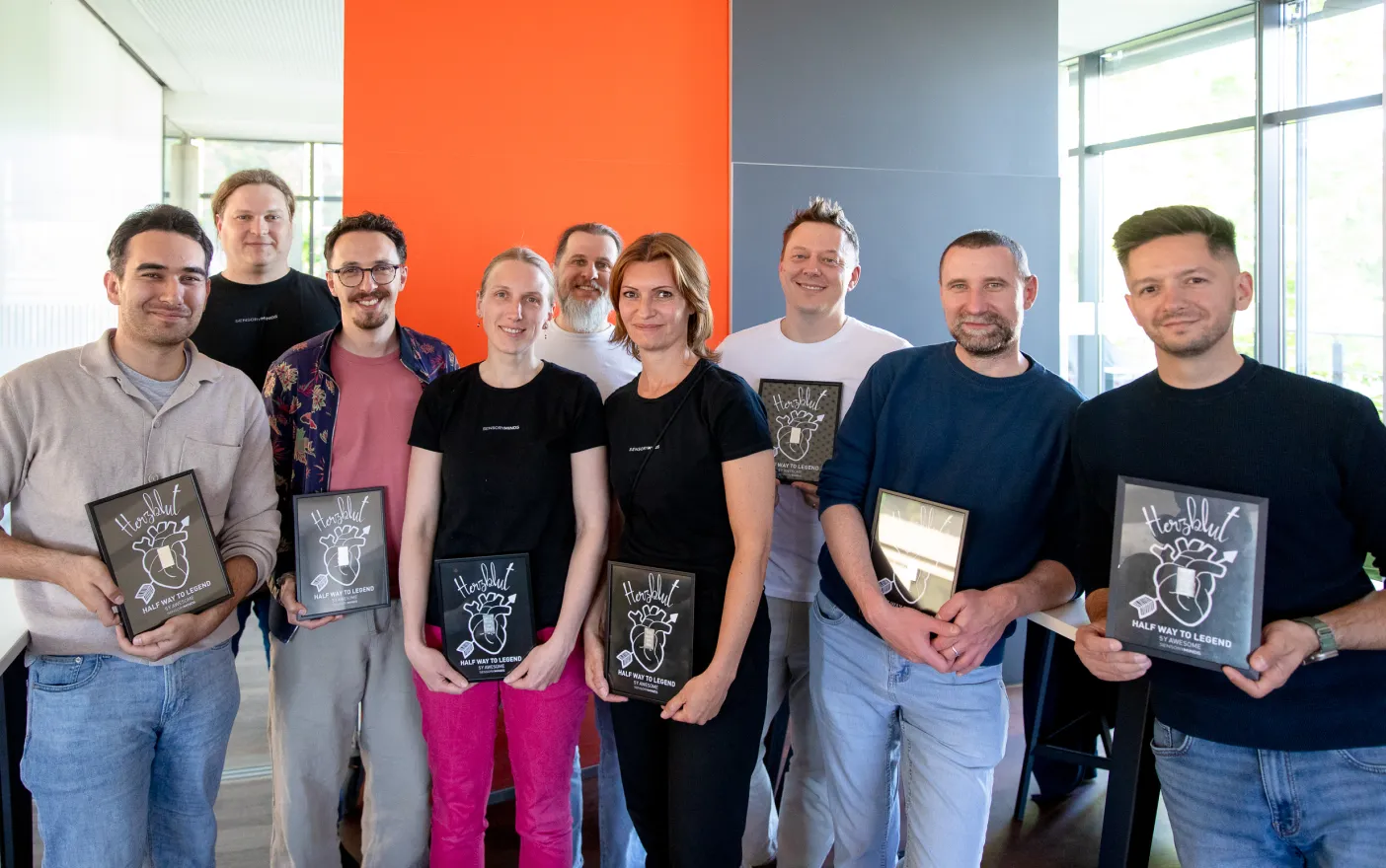 people receiving awards