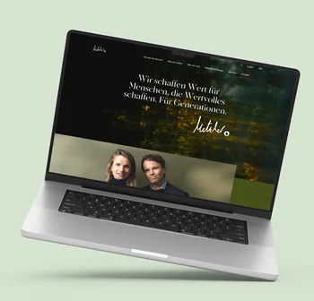 Startpage of the new Metzler homepage