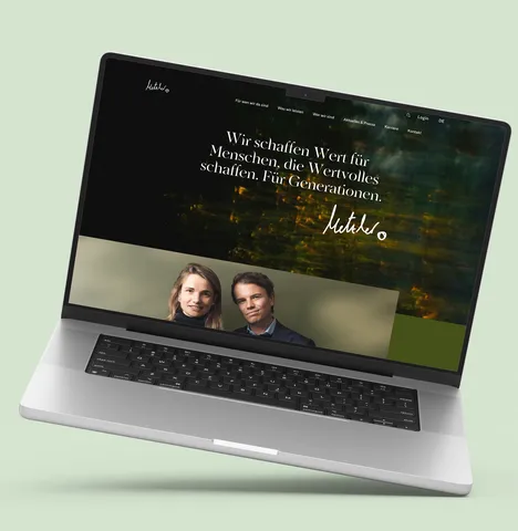 Startpage of the new Metzler homepage