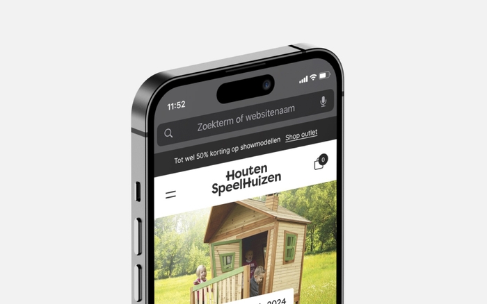 Houten Speelhuizen mobiele website - Beter Bekend