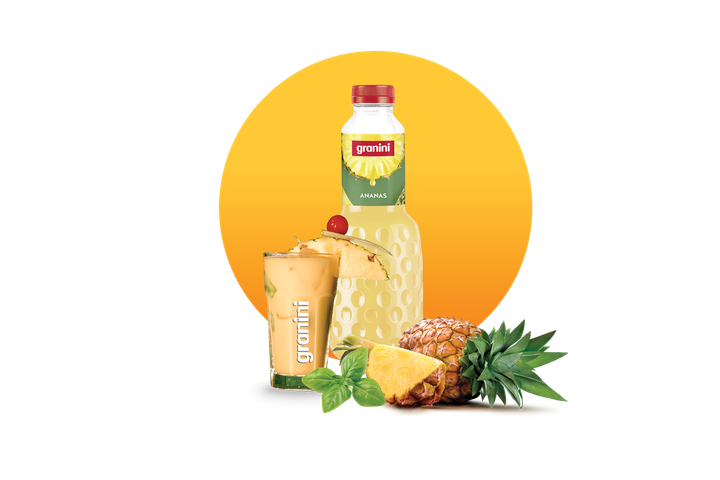 Visuels cocktails rond mandarin ananas