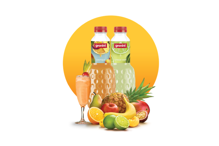 Visuels cocktails rond royal fruit exotique citron vert