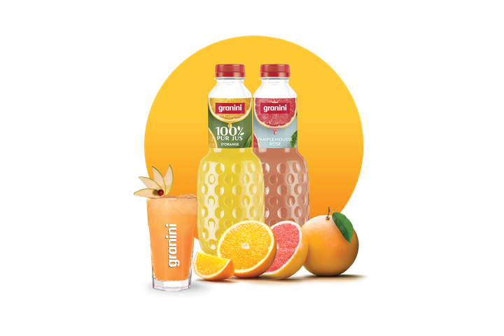 Visuels cocktails rond fresh air orange pamplemousse