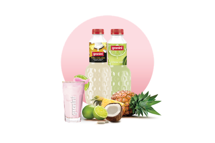 Visuels cocktails rond pina et citron vert