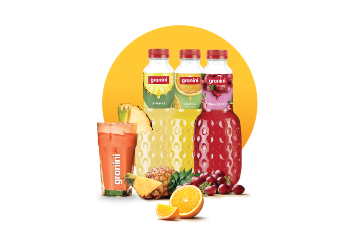 Visuels cocktails rond ananas orange cranberry