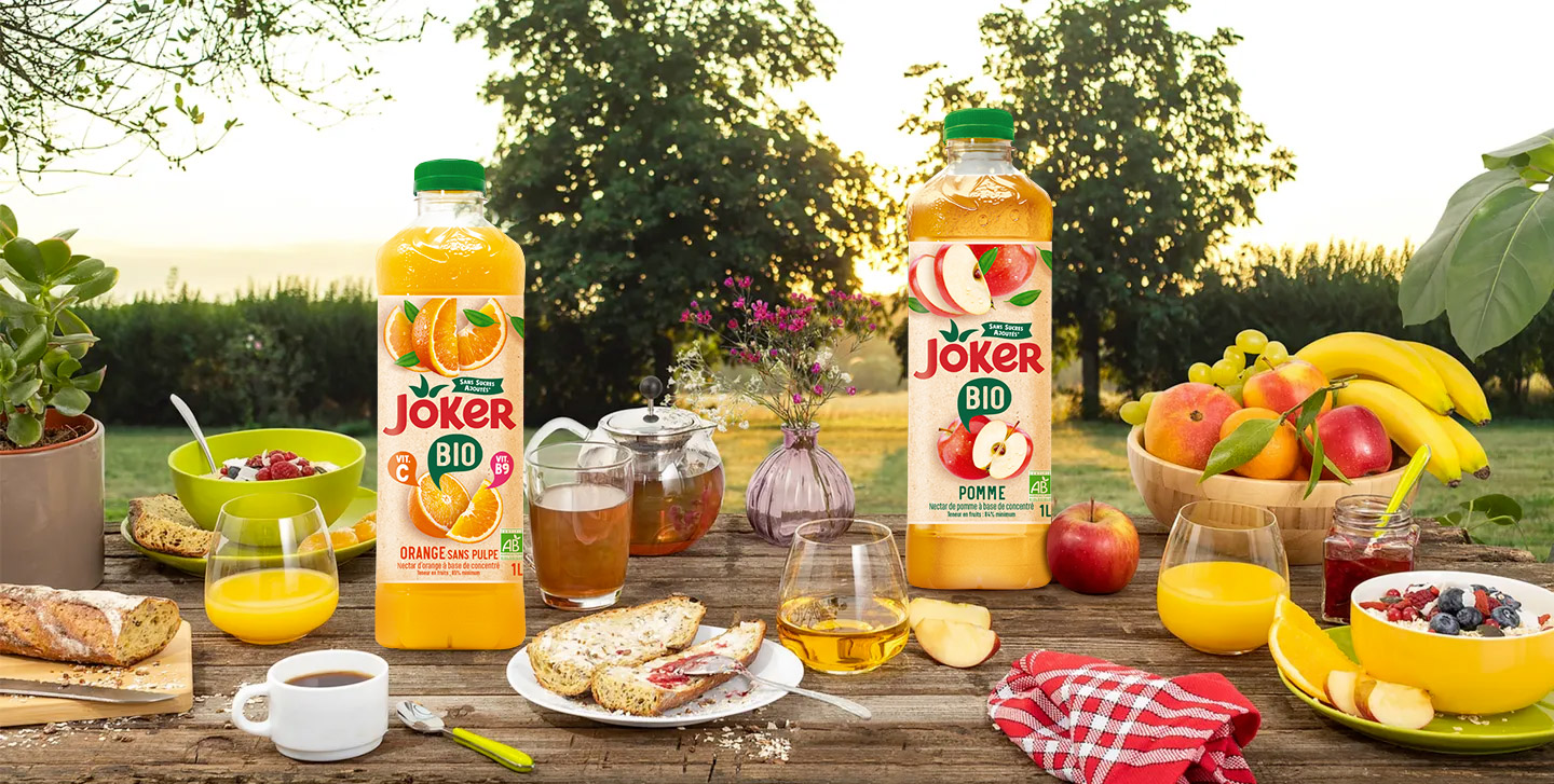 Joker Bio – Jus bio 100% fruits sans sucres ajoutés
