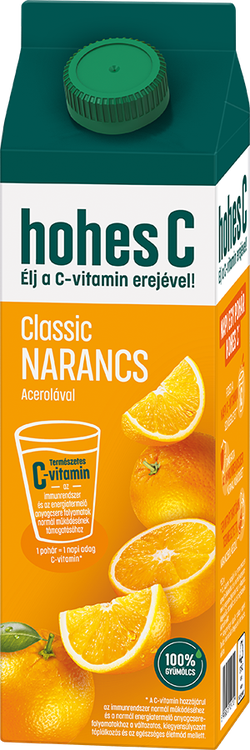 1 L Tetrapack of hohes C Classic Orange