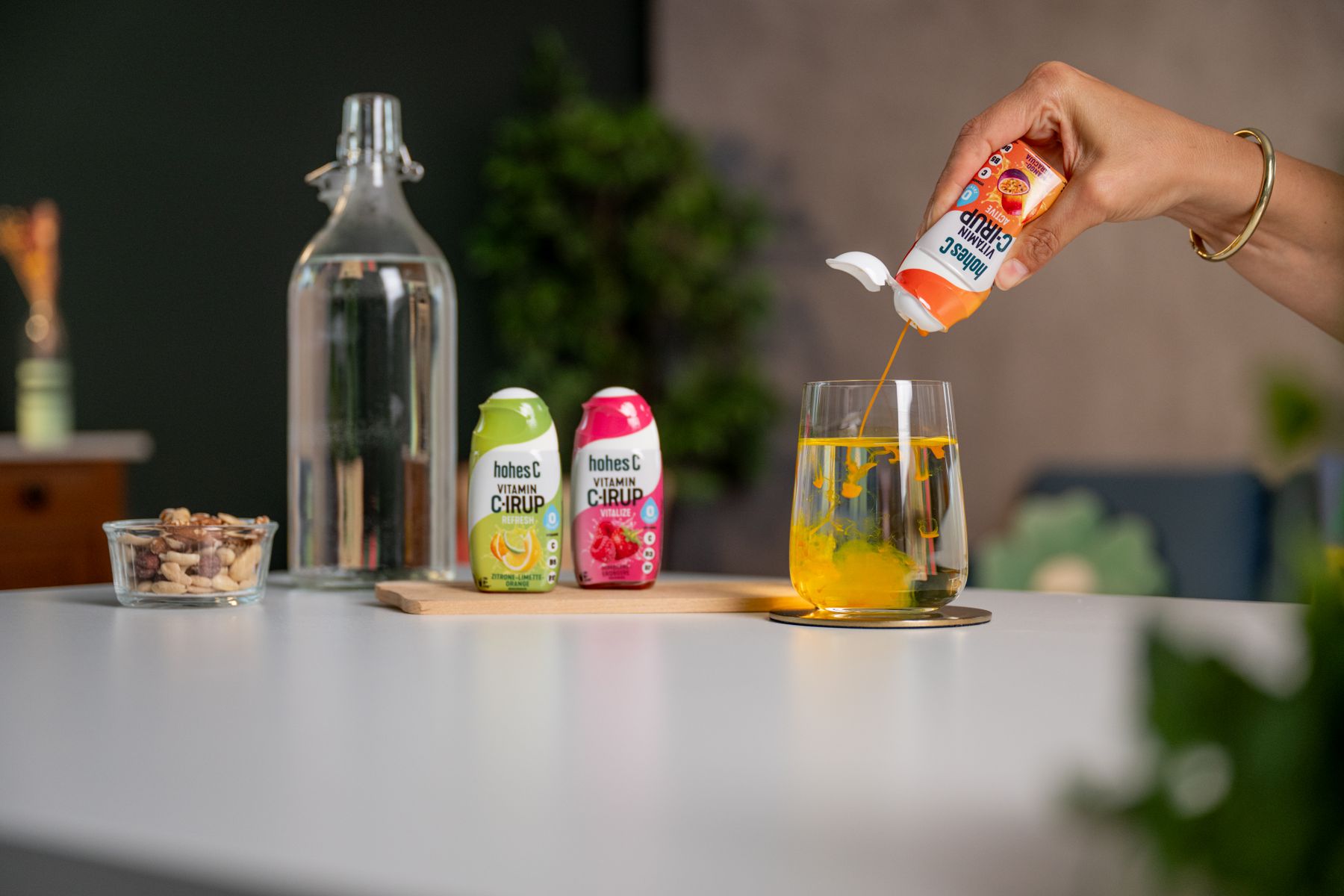 hohes C Vitamin C-IRUP Glass splash