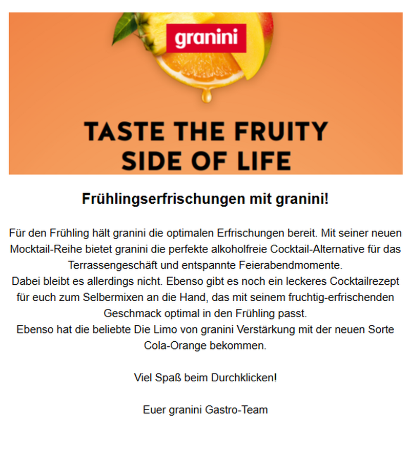 Newsletter Opening