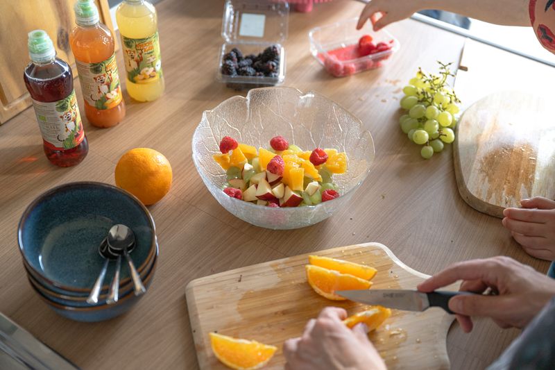 Obstsalat Schritt 1