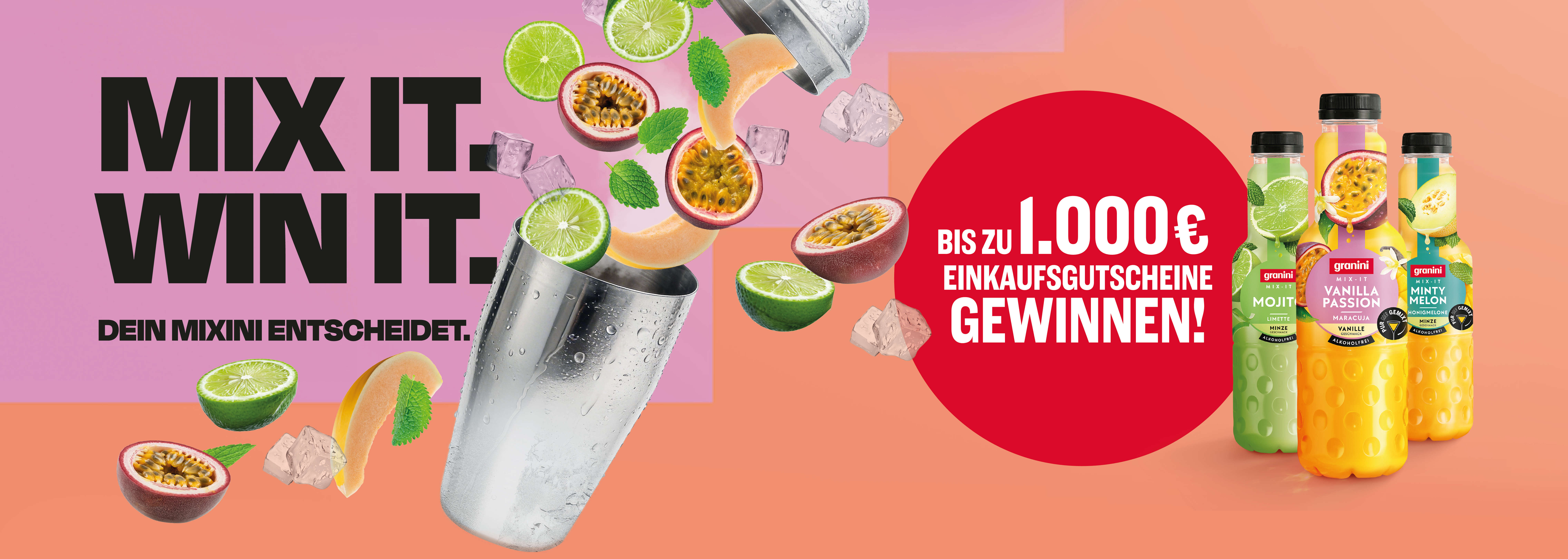 granini MIX-IT Cashback Aktion