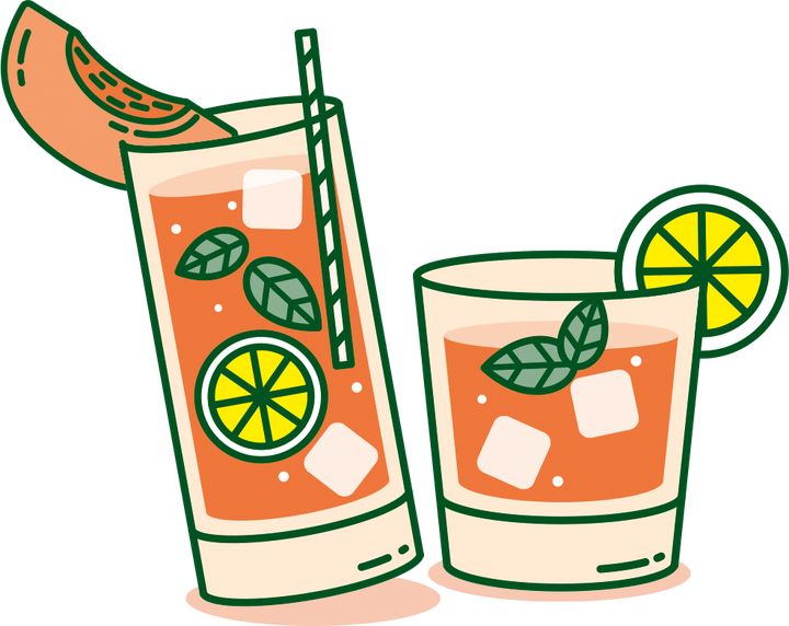 SIÓ Limonádé Őszibarack-Citrom-Menta Mocktail recept