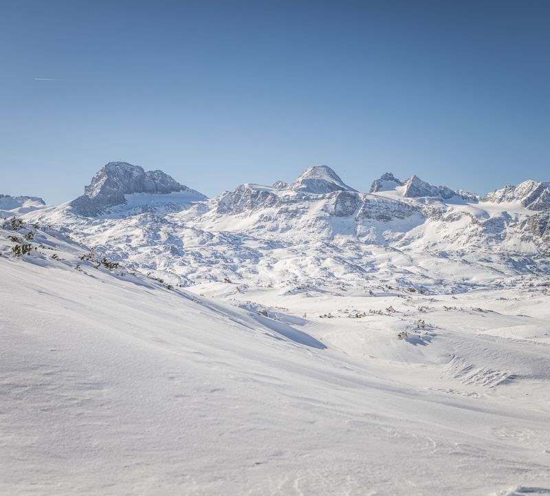 Weitläufige Winterlandschaft am Dachstein Krippenstein