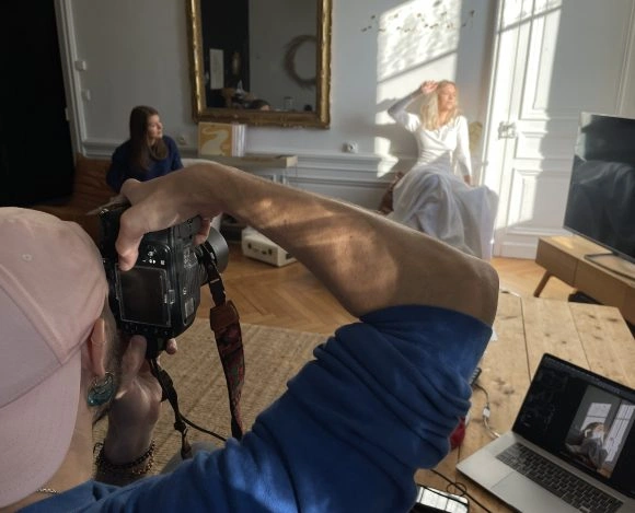 Un shooting photo dansa un salon