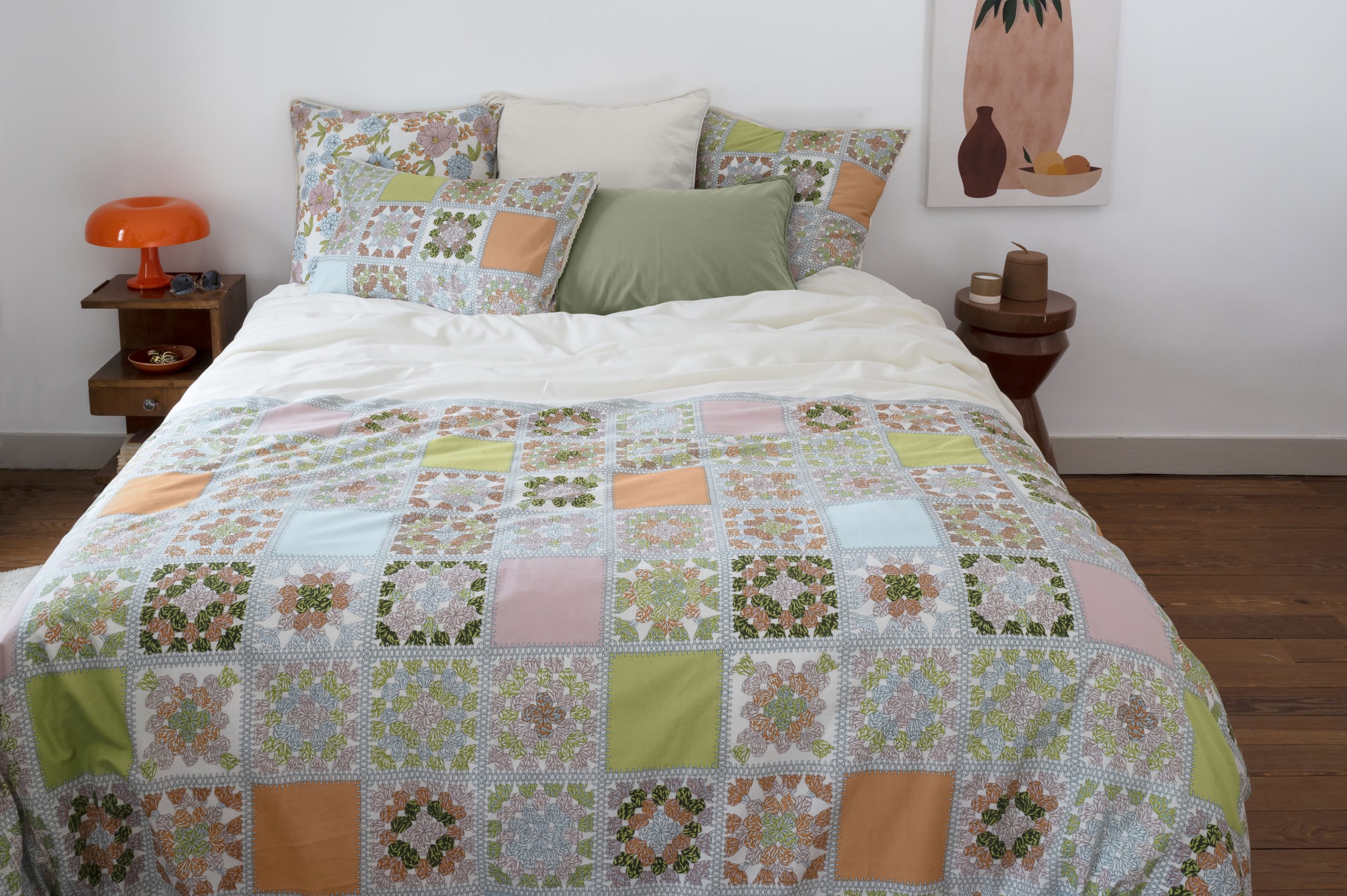 Housse de Couette Style Patchwork | Sommeil Heureux