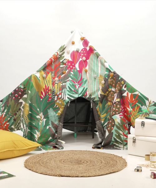 DIY : fabriquer une cabane pour enfant avec une housse de couette