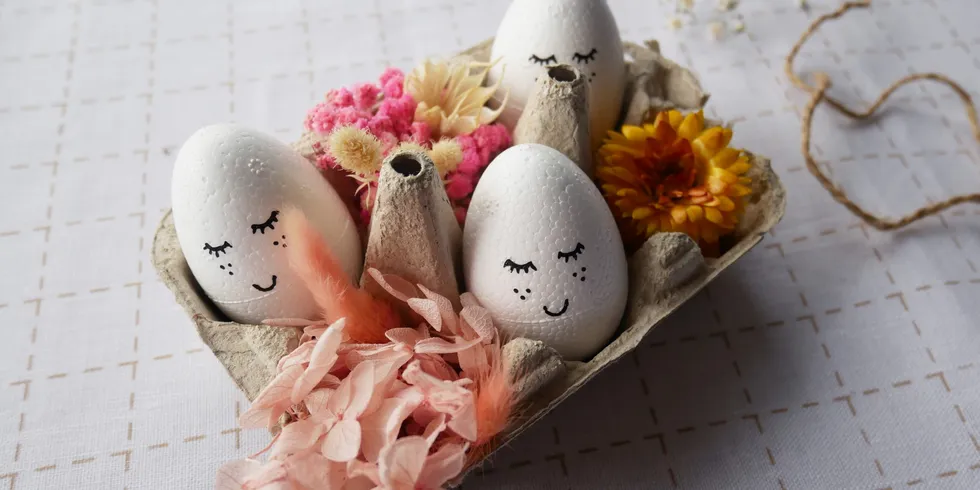 DIY Pâques : la boîte à oeufs décorative