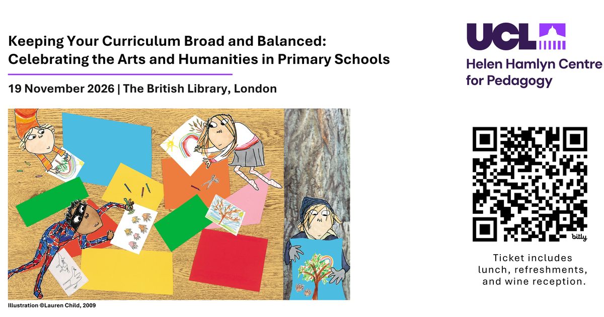 Keeping your curriculum broad and balanced: Celebrating the arts and humanities in primary schools
