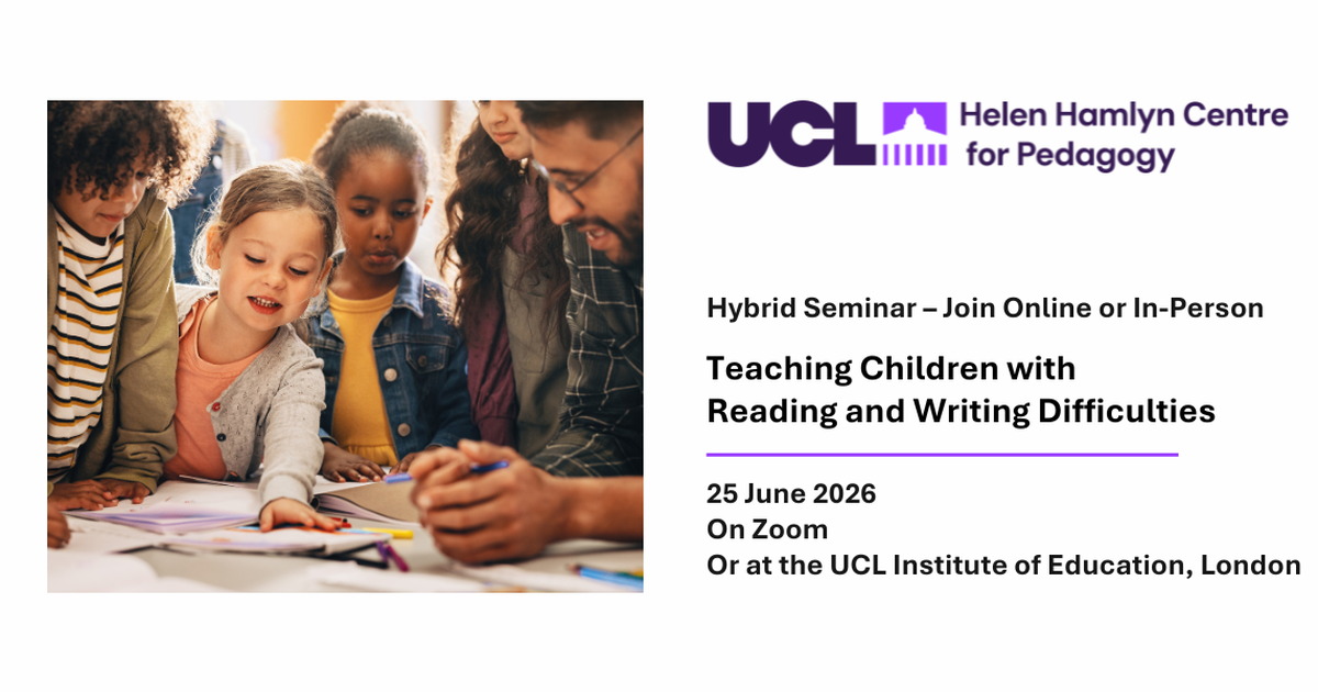 Teaching children with reading and writing difficulties