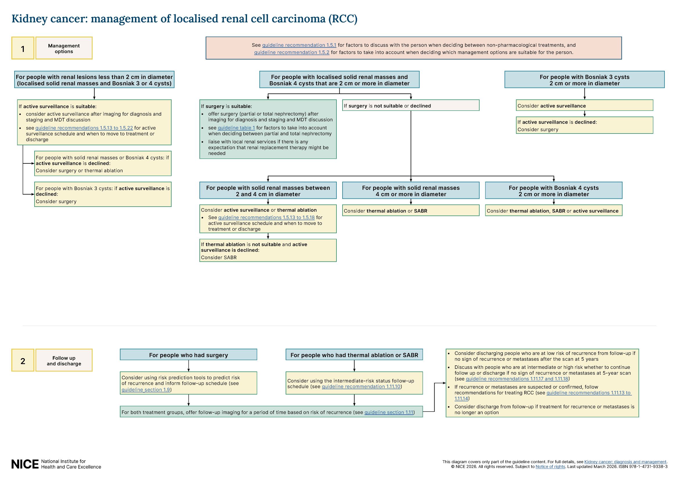 View visual summary on management of localised renal cell carcinoma