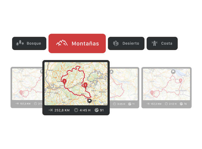 Bosque, montaña, desierto, costa: escoge tu paisaje favorito para tu ruta en moto.