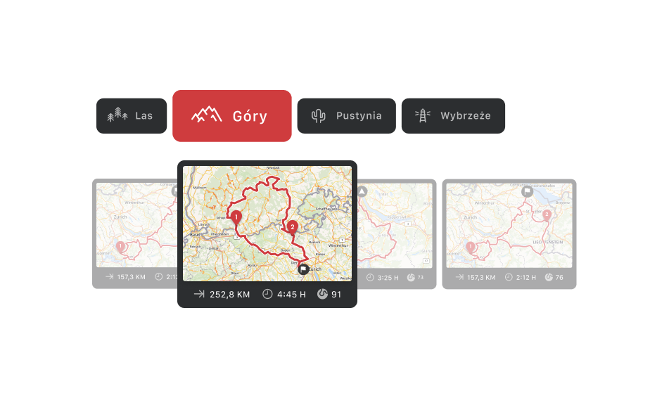 Las, góry, pustynia czy wybrzeże: wybierz idealne otoczenie swojej wycieczki motocyklowej.
