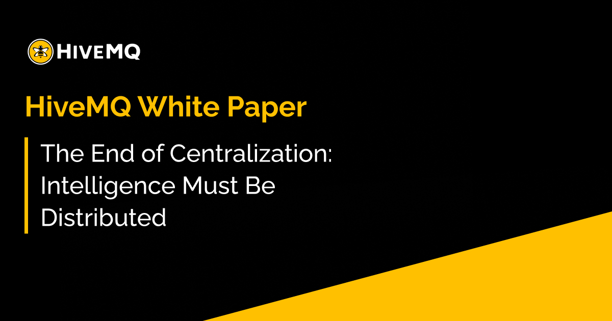 The End of Centralization: Intelligence Must Be Distributed