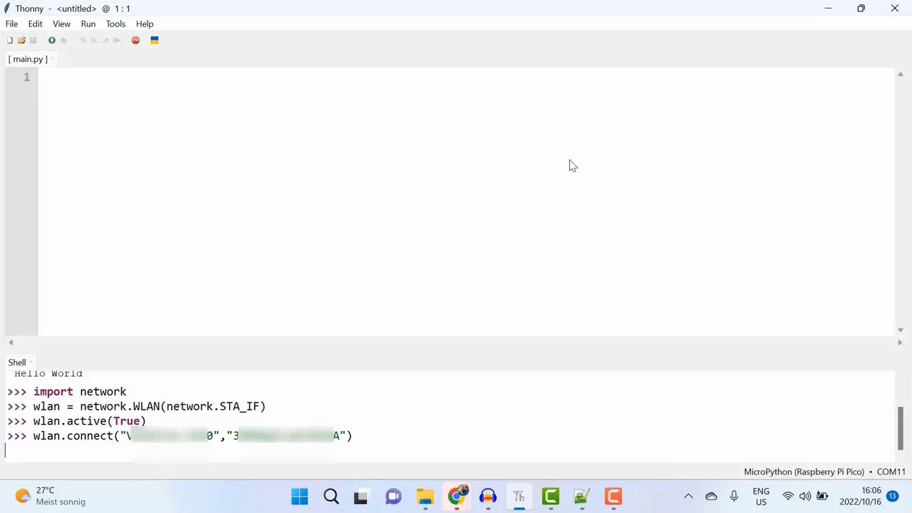 Connecting Raspberry Pi Pico W to the WiFi