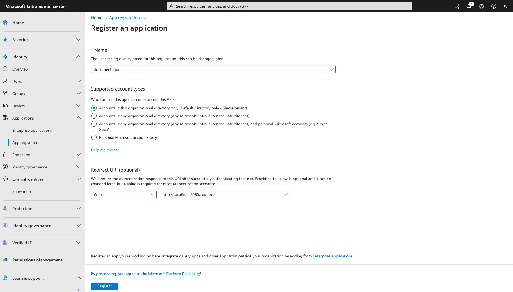 Redirect URI in HiveMQ ESE configuration