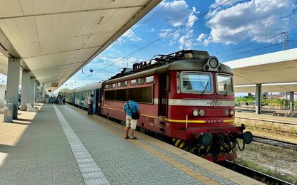 Unser Zug nach Sofia