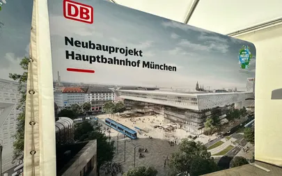 Neubauprojekt München Hauptbahnhof – Visualisierung